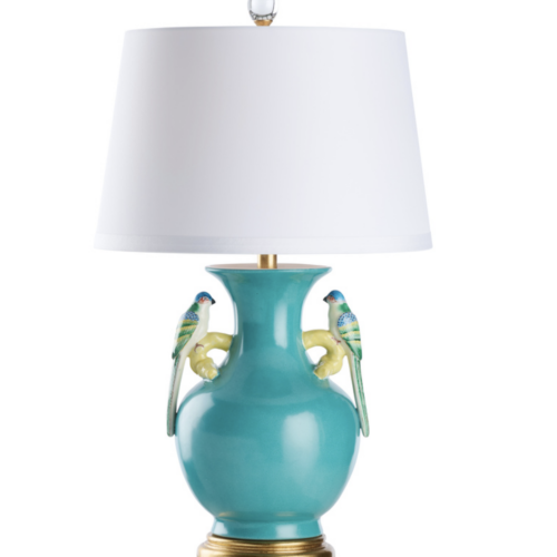 Aqua Bird Table Lamp